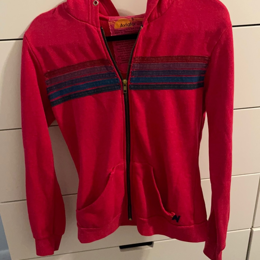 Aviator nation. Size small. Berry pink color